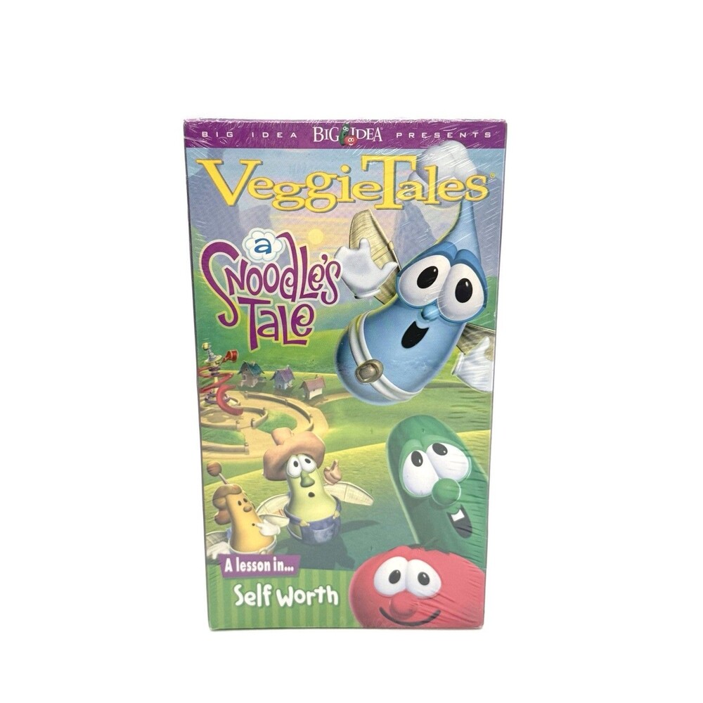 Veggietales VHS A Snoodles Tale‎ Of A Lesson In Self Worth Vintage NEW Sealed